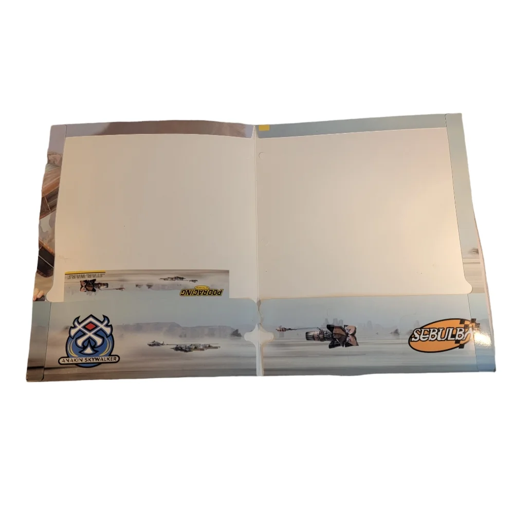Star Wars Episode 1 Phantom menace, 2000s Printed School Folder Lot of 2